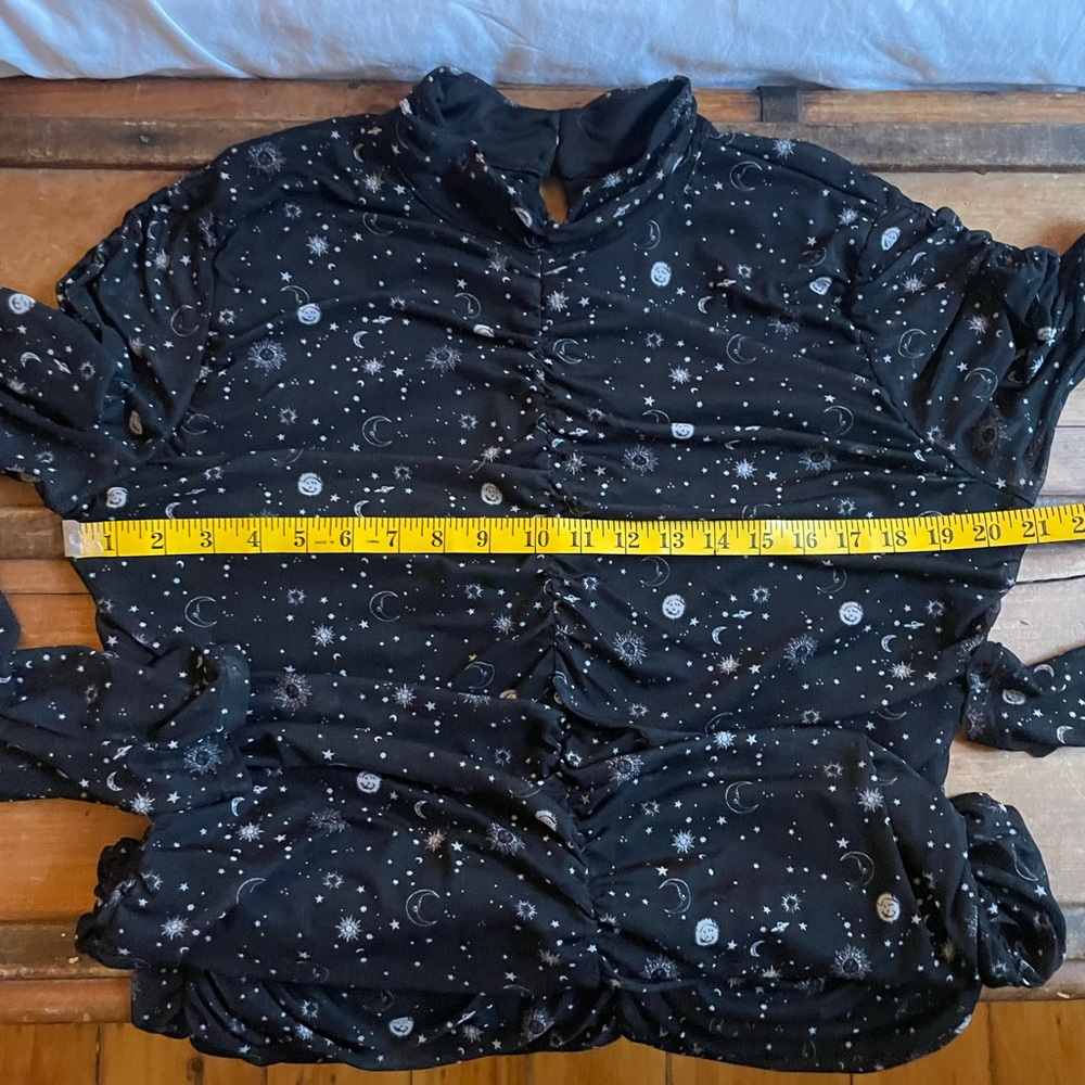 Wild Fable Ruched Celestial Mini Dress - Picture 9 of 11